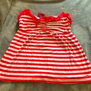 Large hollister strapless shirt